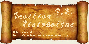 Vasilisa Mistopoljac vizit kartica